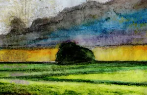 Afbeelding #2: Geel licht onder een wolk
